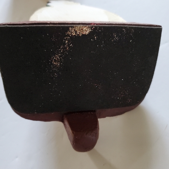 New Creative Enterprise  Vintage (1993) Snowman Crossing Guard Stocking Hanger - Picture 7 of 7